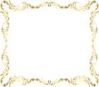 Border Frame Gold Transparent Clip Art Image