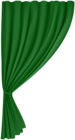Curtain Green PNG Clip Art Image