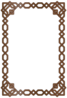 Decorative Border Frame PNG Clip Art Image
