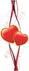 Decorative Hearts Element PNG Clipart