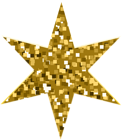 Decorative Star Golden PNG Clip Art
