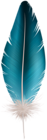 Feather Blue PNG Clip Art Image