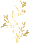 Floral Gold Element PNG Clip Art