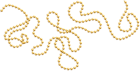 Gold Beads Decoration Transparent PNG Clip Art