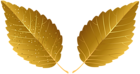 Gold Leaves Decor PNG Clipart