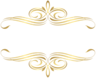 Golden Ornate Element PNG Clipart