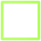 Green Neon Border Frame PNG Clipart