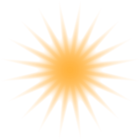 Orange Sun Effect PNG Transparent Clipart