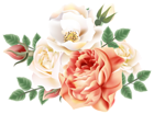 Roses Decoration PNG Clip Art Image