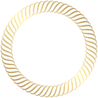 Round Gold Border PNG Clip Art Image