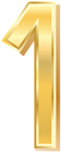 Gold Style Number One PNG Clip Art Image | Gallery Yopriceville - High