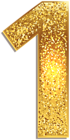 Number One Gold Shining PNG Clip Art Image