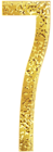 Seven Gold Transparent PNG Clip Art Image