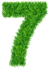 Seven Grass Number Transparent Image
