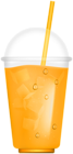 Orange Juice with Ice PNG Clipart