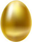 Gold Easter Egg Clip Art Image
