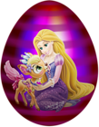 Kids Easter Egg Princess Rapunzel PNG Clip Art Image