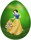 Kids Easter Egg Snow White PNG Clip Art Image