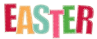 Transparent Text Easter PNG Picture