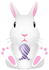 White Easter Bunny Clipart Image