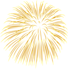 Firework Yellow Transparent PNG Image