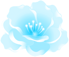 Artistic Blue Flower PNG Clipart
