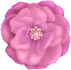 Pink Flower Decorative Clip Art Image