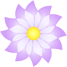Soft Violet Flower Deco PNG Clipart