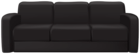 Black Sofa PNG Clipart