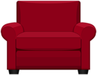 Red Armchair PNG Clipart