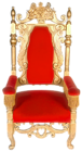 Transparent Red Throne PNG Clipart