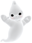 3D Angry Cute Ghost PNG Clipart