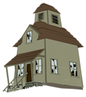 Haunted House PNG Vector Clipart