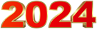 2024 Red PNG Clipart