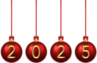 2025 Christmas Red Balls PNG Image.png