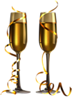 New Year Champagne Glasses PNG Image