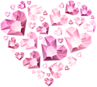 Hert of Diamond Hearts Transparent Clip Art