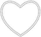 Transparent Diamond Heart PNG Clip Art Image