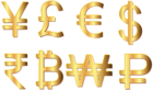 Currency Symbols Transparent Clip Art Image