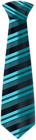 Aqua Tie with Stripes PNG Clipart