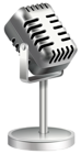 Retro Microphone PNG Clipart Image