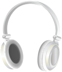 White Headset PNG Transparent Clipart