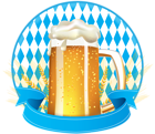 Oktoberfest Banner with Beer Clip Art Image
