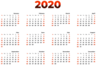 2020 Calendar Transparent Image