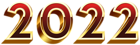 2022 Red and Gold Text PNG Clipart