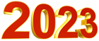2023 Red 3D PNG Clipart