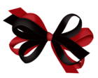 Red and Black Bow Clipart