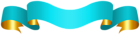 Cyan Curved Banner Transparent Clipart