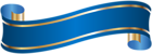 Elegant Banner Blue PNG Clip Art