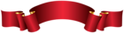 Elegant Red Banner PNG Clip Art Image